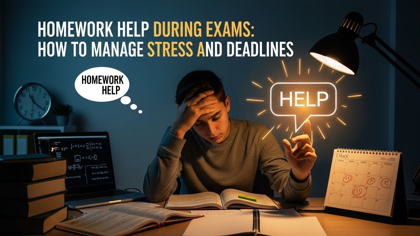 Homework Help During Exams: How to Manage Stress and Deadlines