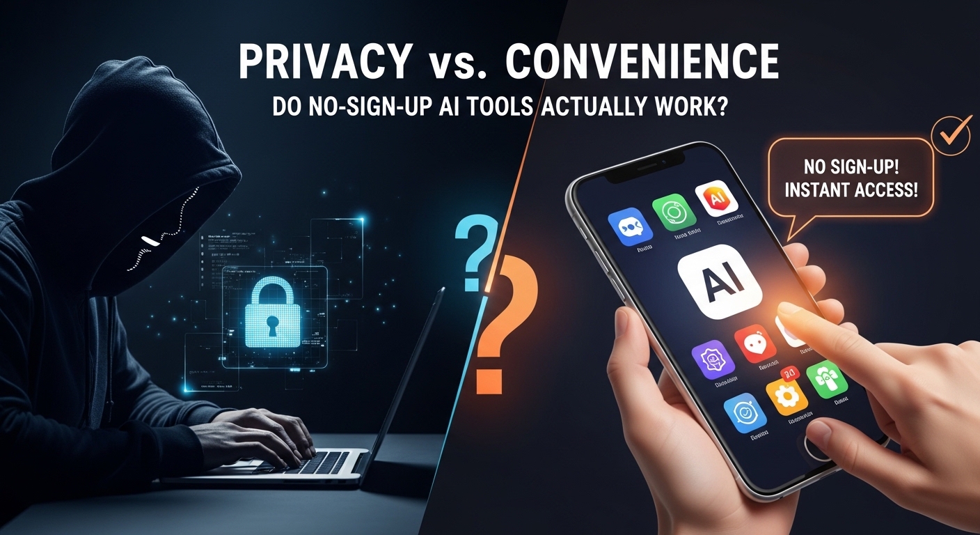 Privacy vs. Convenience: Do No-Sign-Up AI Tools Actually Work?