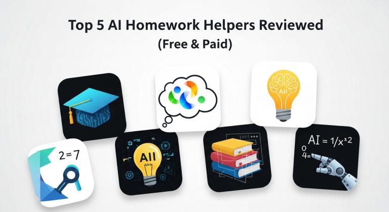 Top 5 AI Homework Helpers Reviewed (Free & Paid)