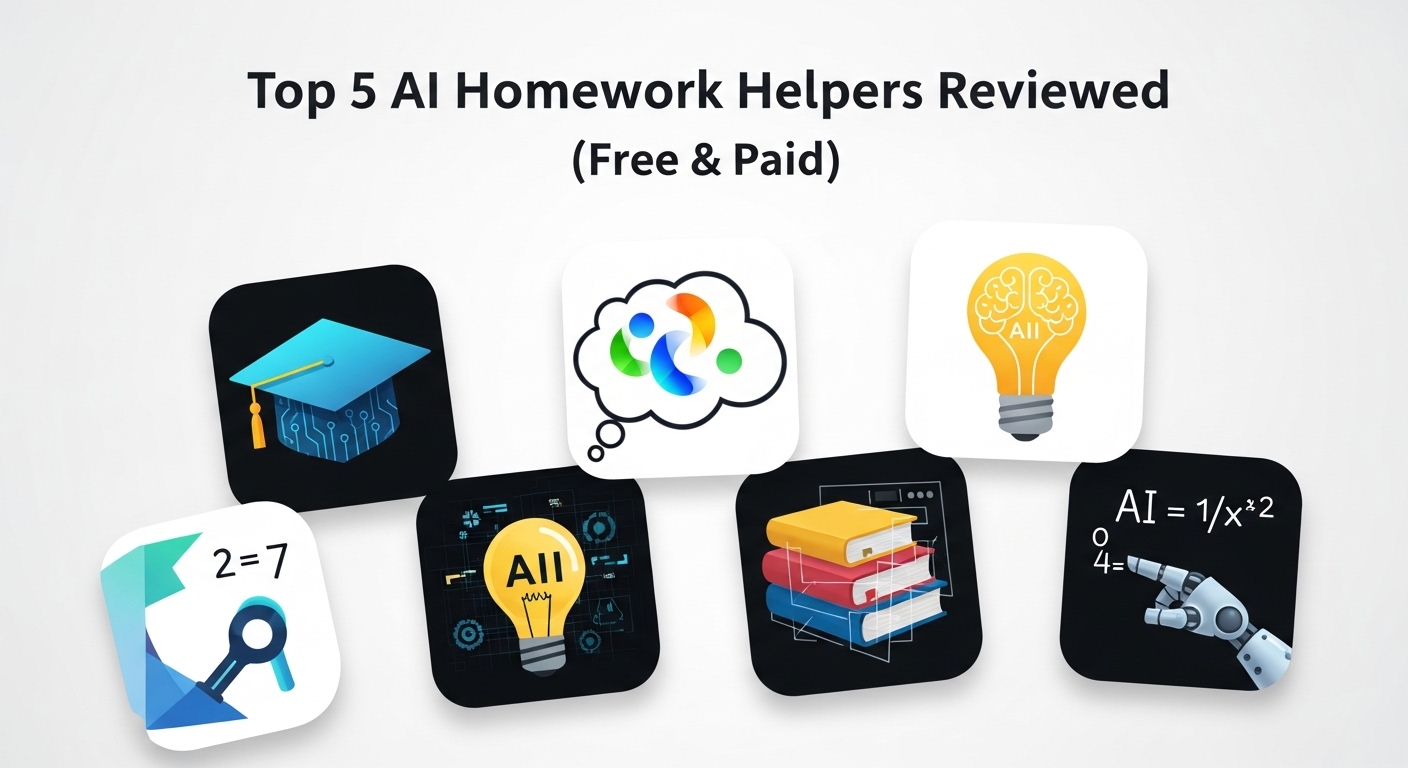 Top 5 AI Homework Helpers Reviewed (Free & Paid)